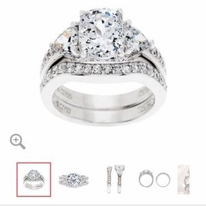 QVC Diamonique 3 bands beautiful set